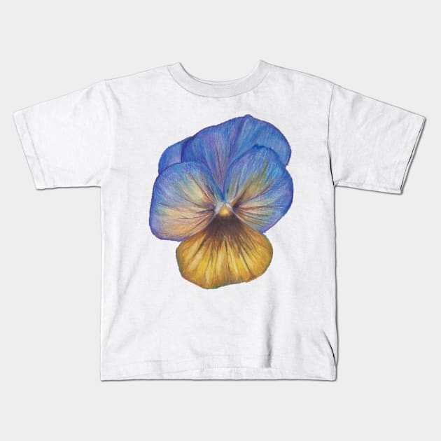 Pansy Kids T-Shirt by ally1021